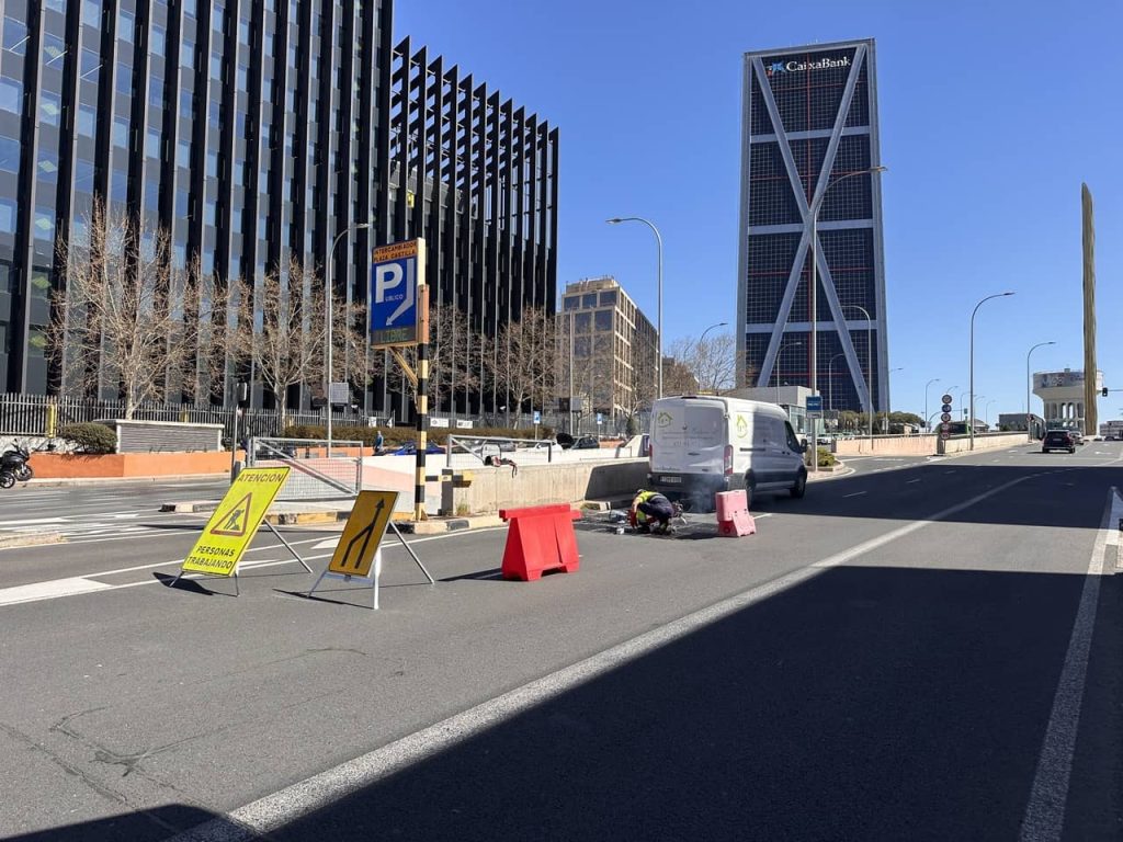 Reparación de calzada en Madrid